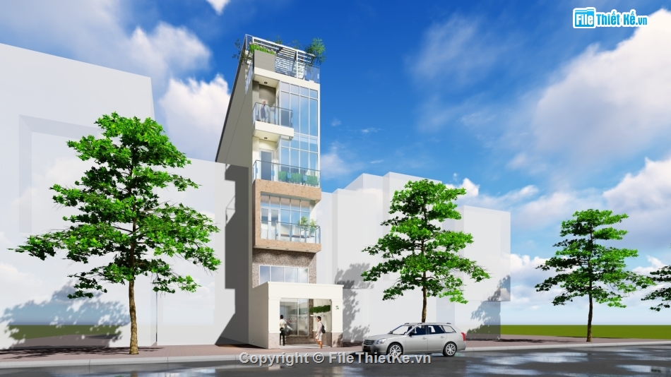 nhà phố đẹp,nhà 5 tầng,nhà phố 5 tầng,hồ sơ nhà phố,nhà 5 tầng đẹp